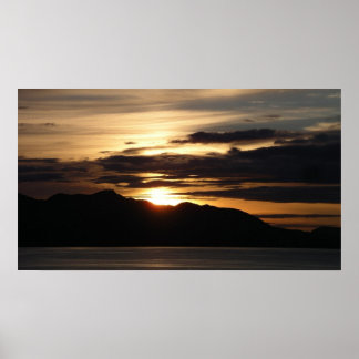 Póster Alaskan Sunset III Hermosa Fotografía de Alaska