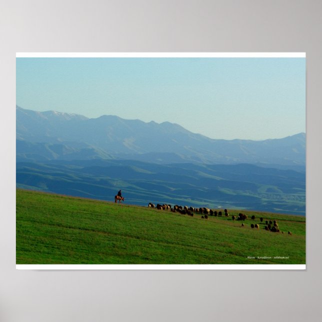 Póster Alatau, Kazajstán (Frente)
