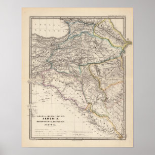 Póster Albania, Iberia, Colchis, Armenia, Mesopotamia