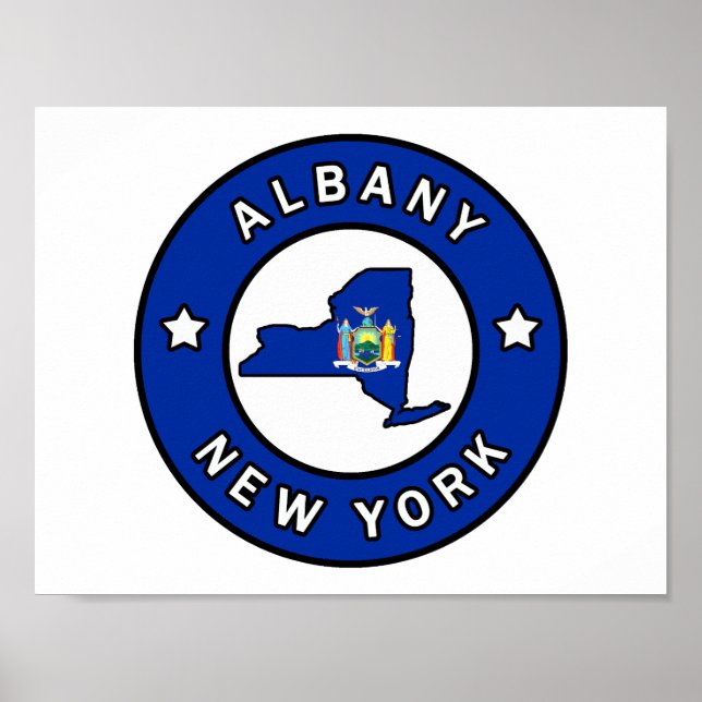 Póster Albany New York (Frente)