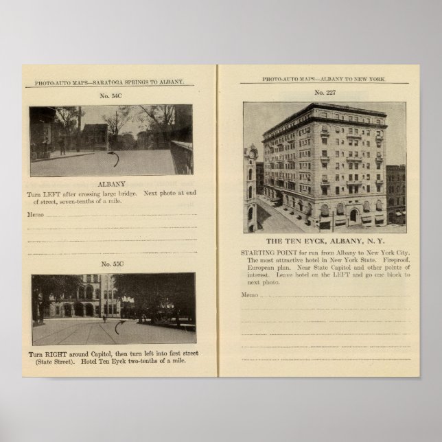 Póster Albany, Nueva York (Frente)