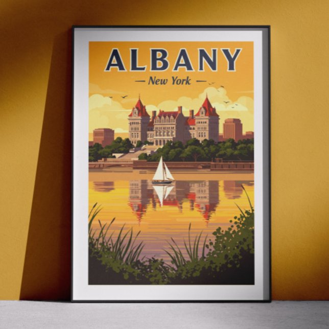 Póster Albany Nueva York antiguo (Subido por el creador)