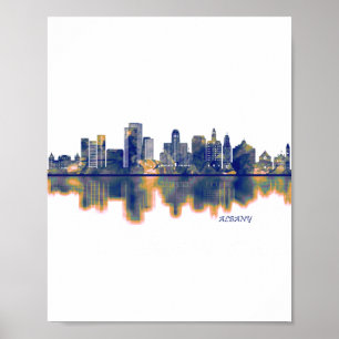 Póster Albany Skyline