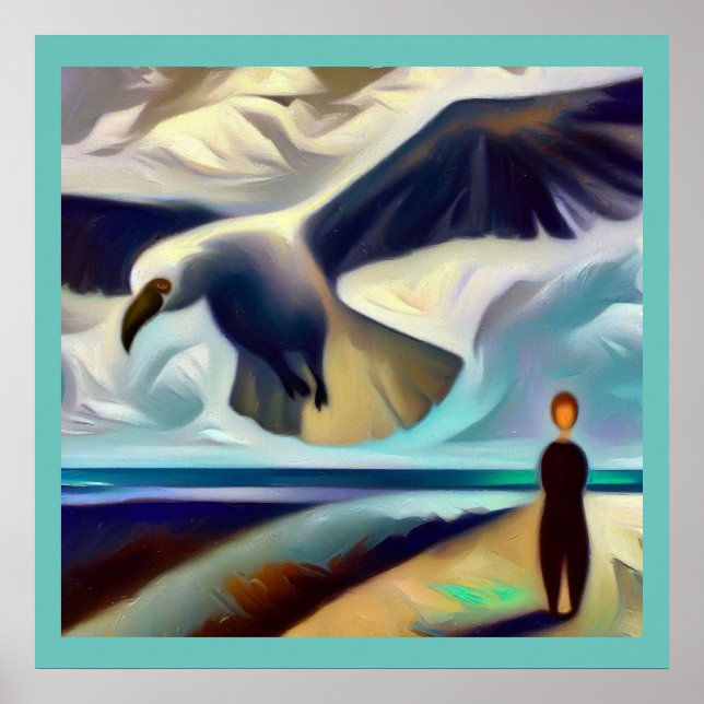 Póster Albatros de animales espirituales 3 (Frente)