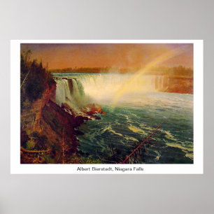 Póster Albert Bierstadt, Cataratas del Niágara.