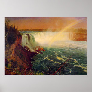 Póster Albert Bierstadt, Cataratas del Niágara.