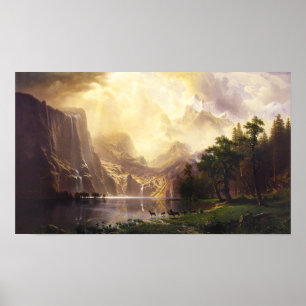 Póster Albert Bierstadt En El Poster De Las Montañas