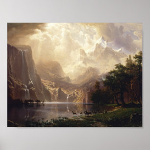 Póster Albert Bierstadt - Entre Sierra Nevada