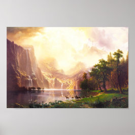 Póster Albert Bierstadt entre Sierra Nevada