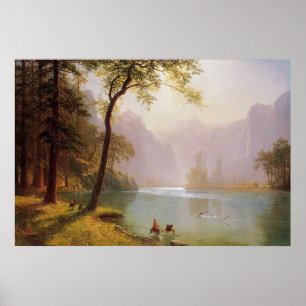 Póster Albert Bierstadt, Kerns River Valley California.