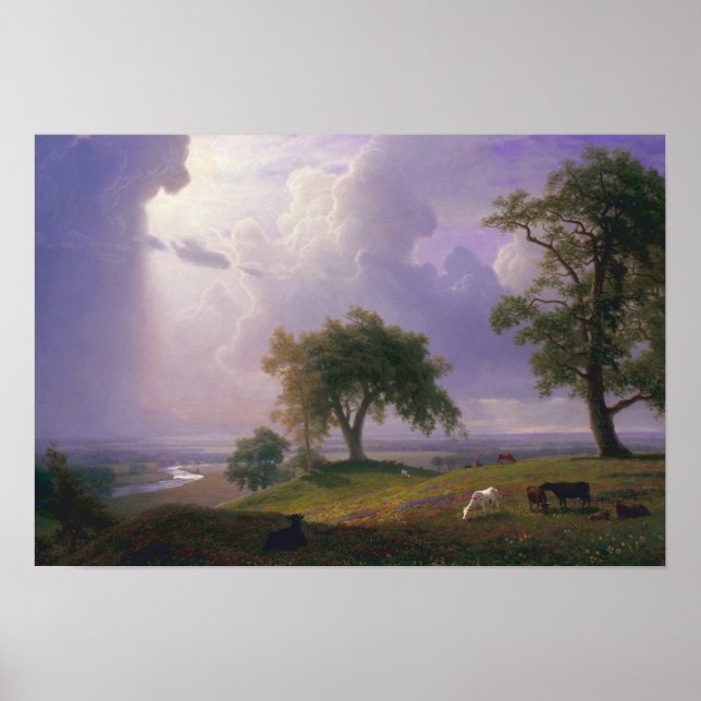 Póster Albert Bierstadt - Primavera de California (Frente)