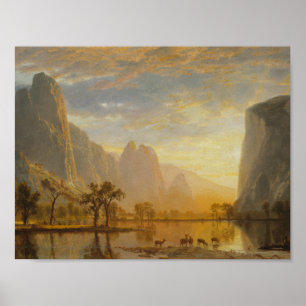 Póster Albert Bierstadt - Valle del Yosemite