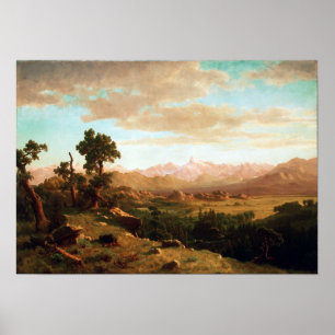 Póster Albert Bierstadt Wind River Country