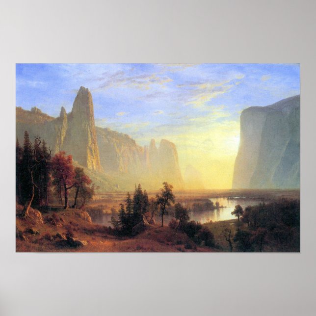 Póster Albert Bierstadt-Yosemite Valley (Frente)