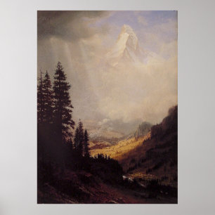 Póster Albert Bierstadt's The Matterhorn, 1867