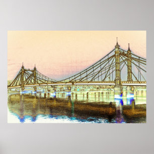 Póster Albert Bridge London