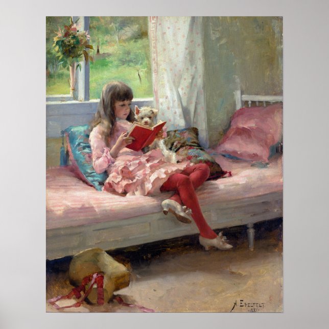 Póster Albert Edelfelt - Buenos amigos (Frente)
