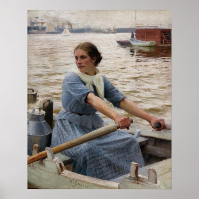 Póster Albert Edelfelt - La Laitiere (Frente)