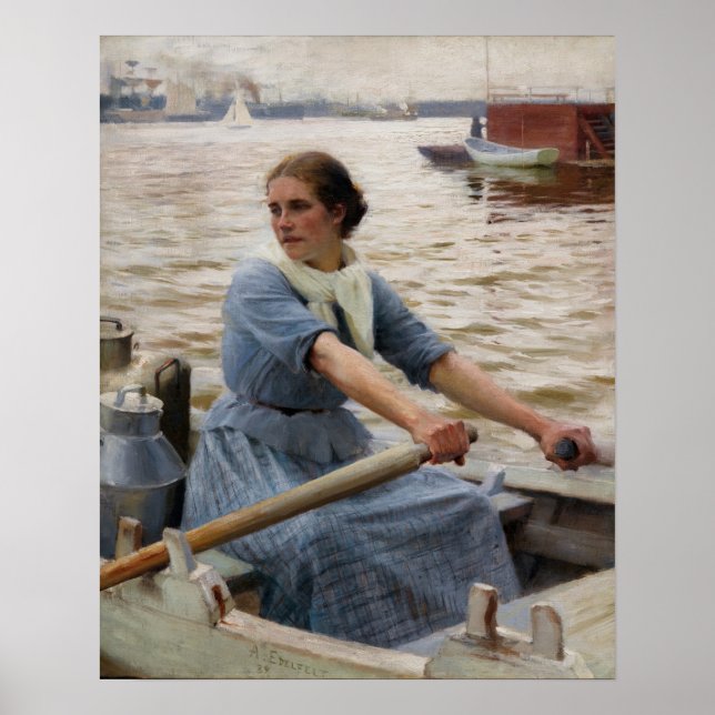 Póster Albert Edelfelt - La Laitiere (Frente)
