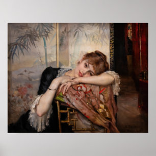 Póster Albert Edelfelt - La Parisienne / Virginie
