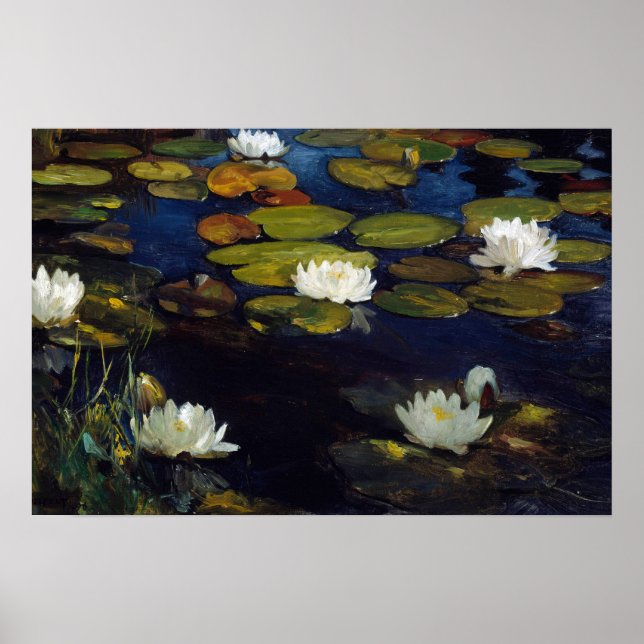 Póster Albert Edelfelt - Nenúfares, Estudio (Frente)