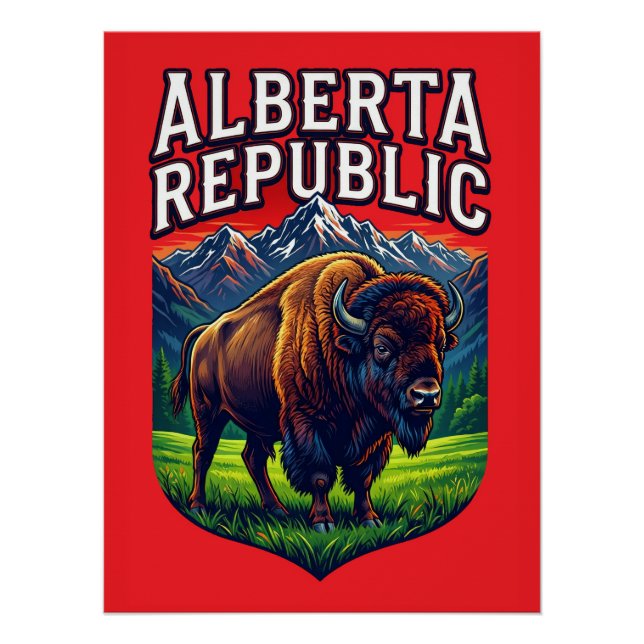 Póster Alberta Republic (Anverso)