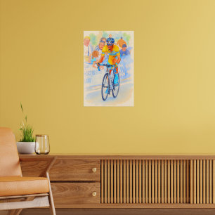 Póster Alberto Contador cima del puerto de Navacerrada 20