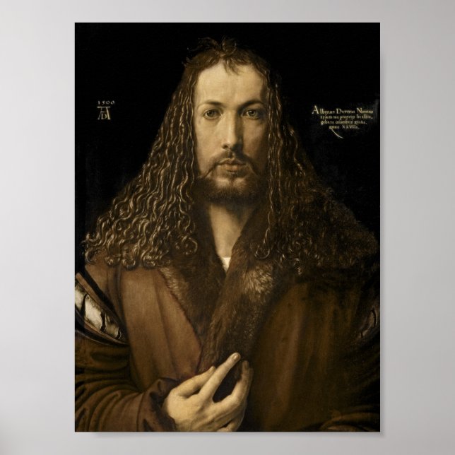 Póster Albrecht Durer - autorretrato (Frente)