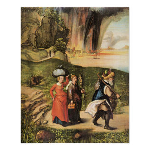 Póster Albrecht Durer - El escape de Loto