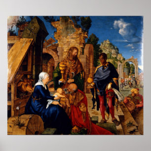 Póster Albrecht Durer La adoración del Magi