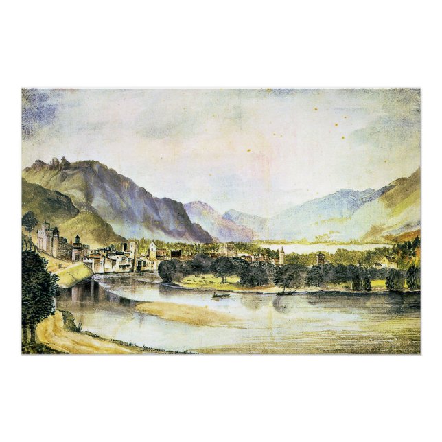 Póster Albrecht Durer - La ciudad de Trento (Anverso)