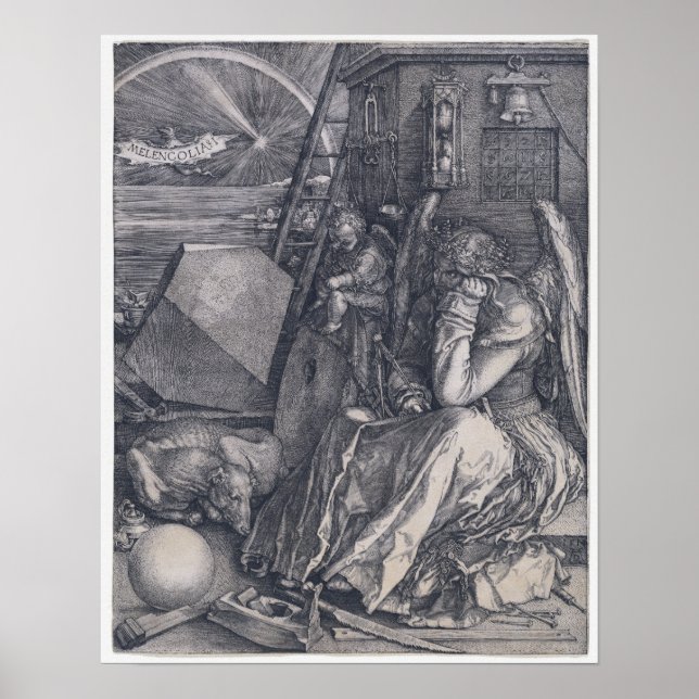Póster Albrecht Dürer Melencolia I (Frente)