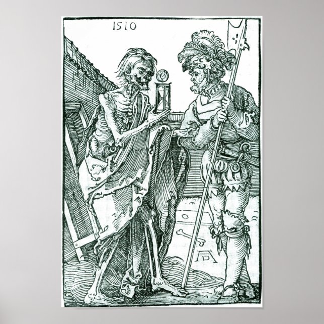 Póster Albrecht Dürer - Muerte y el Landsknecht (Frente)