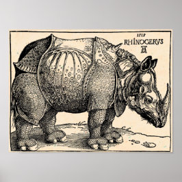 Póster Albrecht Dürer Rhinoceros