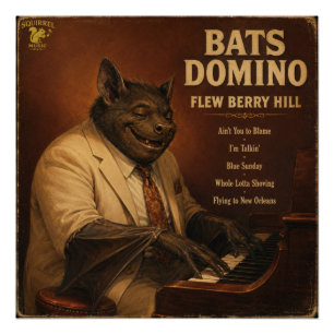 Póster Álbum de Bats Domino: una Parodia