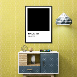 Póster Álbum de canción negra - borde blanco