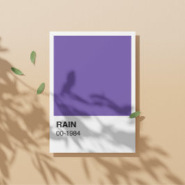 Póster Álbum de canción púrpura - Borde blanco