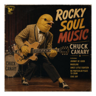 Póster Álbum de Chuck Canary: una Parodia