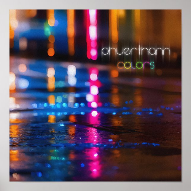 Póster Álbum de "Colores" de Phuerthann (Frente)