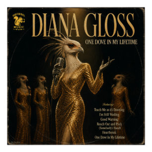 Póster Álbum de Diana Gloss: una parodia
