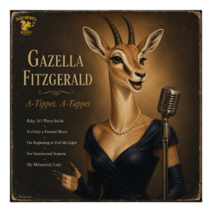 Póster Álbum de Gazella Fitzgerald: una parodia