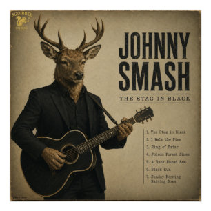 Póster Álbum de Johnny Smash: una parodia