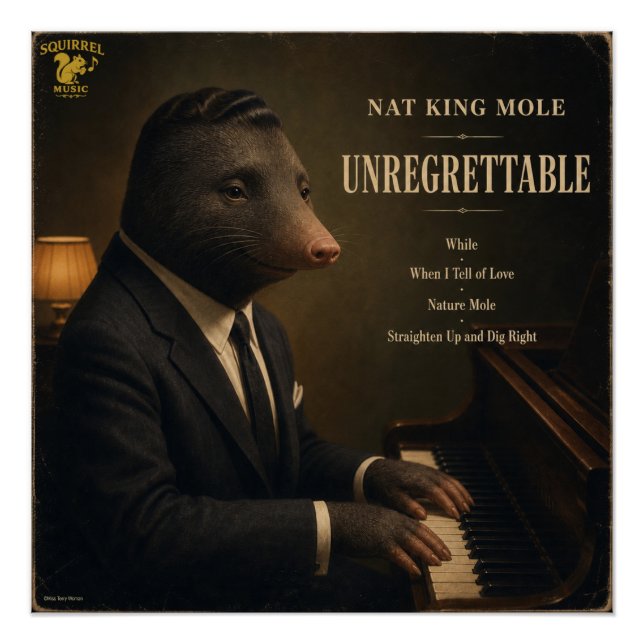 Póster Álbum de Nat King Mole: una Parodia (Anverso)