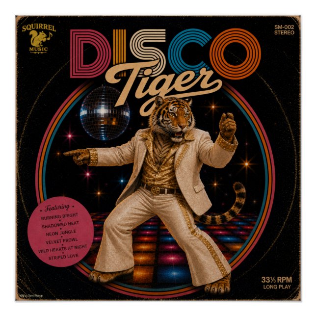 Póster Álbum Disco Tiger (Anverso)