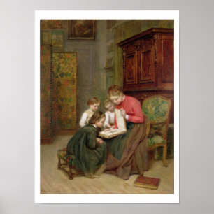 Póster Álbum familiar, 1869 (aceite sobre lienzo)