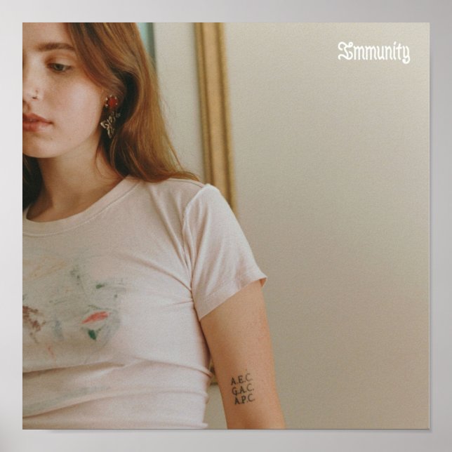 Póster Album Inmunidad Clairo (Frente)