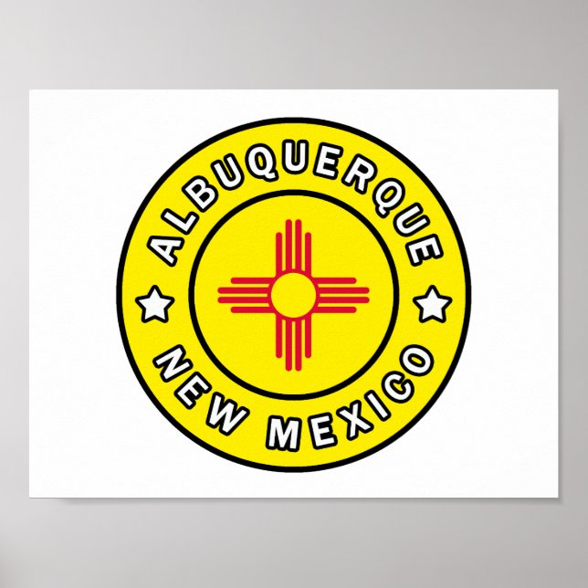 Póster Albuquerque Nuevo México (Frente)