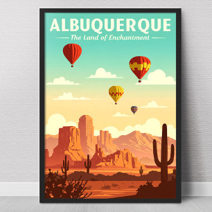 Póster Albuquerque Vintage