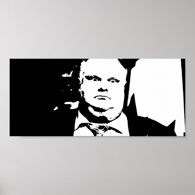 Póster Alcalde de Fumadores de Crack de Toronto Rob Ford (Frente)