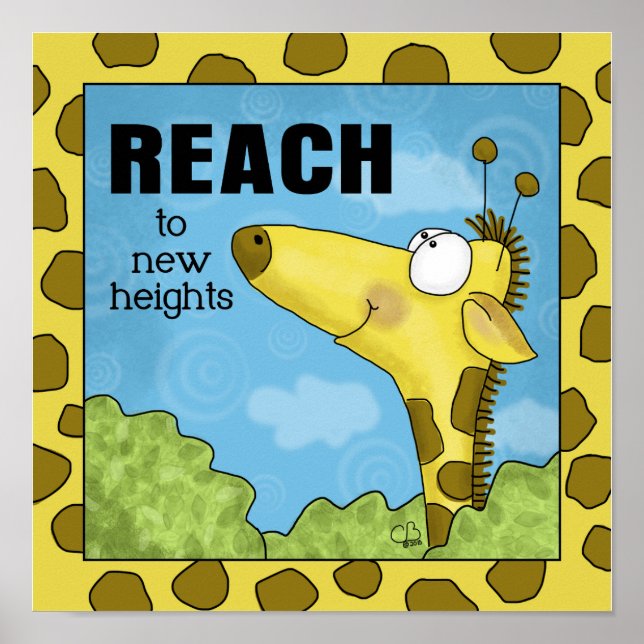 Póster Alcance de la jirafa de New Heights (Frente)